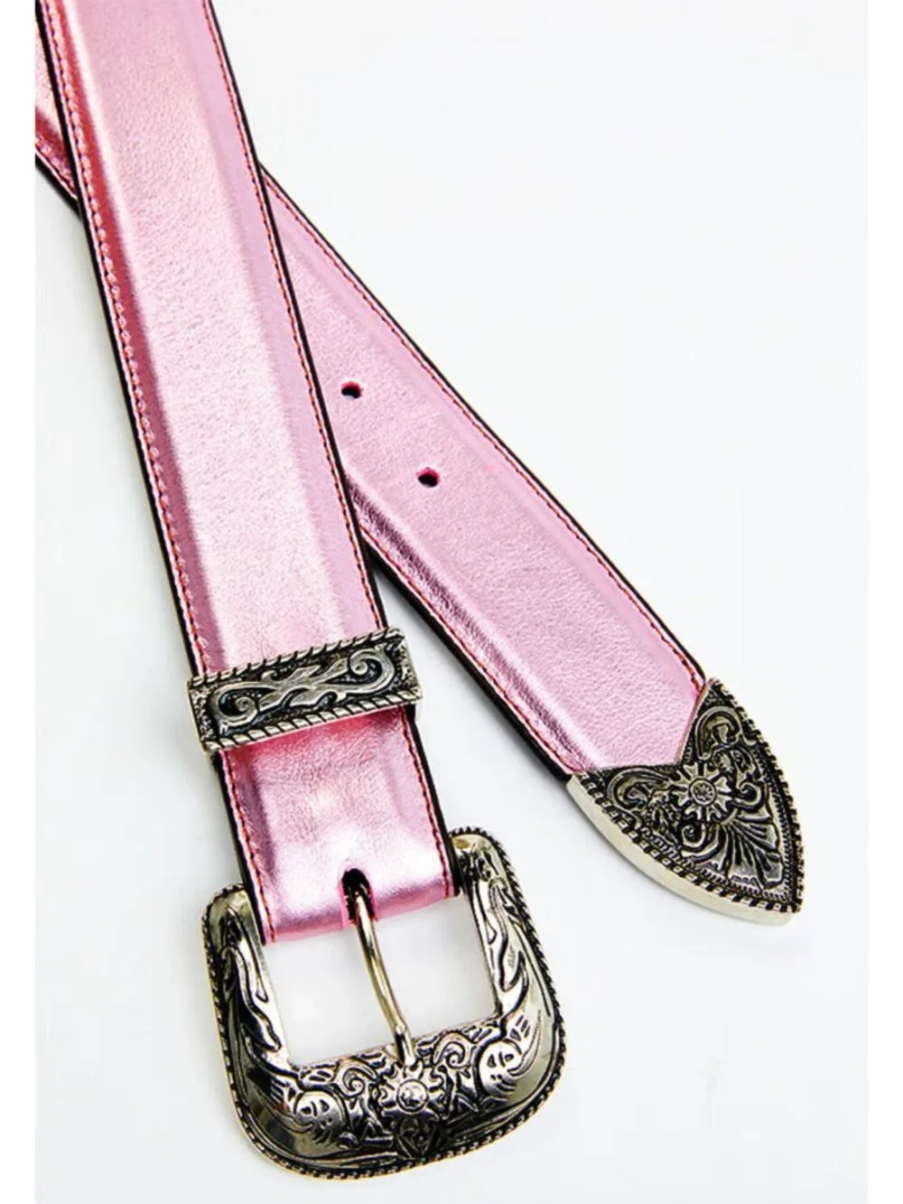 Idyllwind Women's Metallic Etched Western Belt - Picture 2 of 2